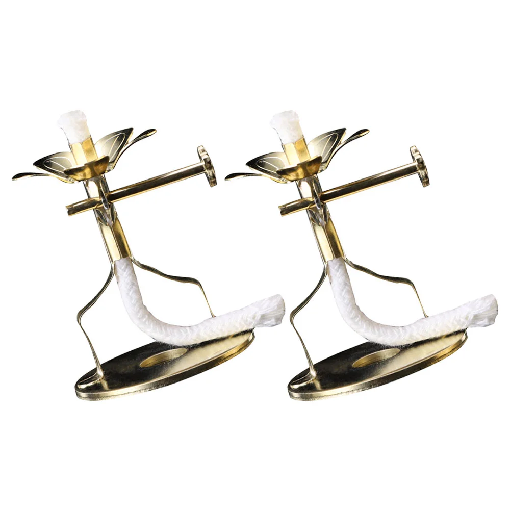 

2Pcs Wick Rack Wick Holder Oil Lamp Home Wick Holder Wick Lamp Stand Oil Lamp Wick Holder Supplies