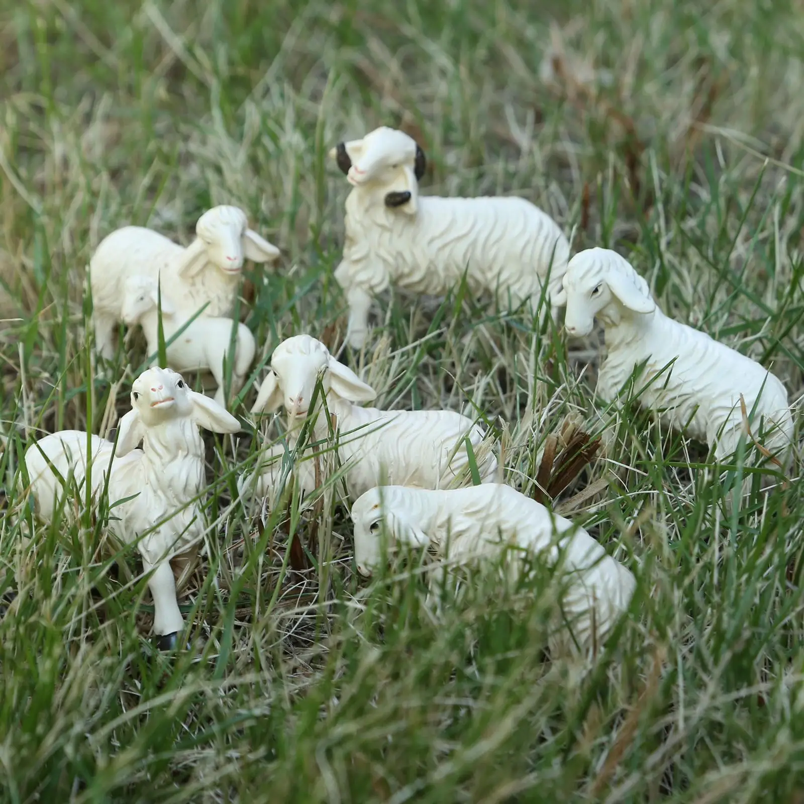 

6Pce Animal Dollhouse Miniature Animals Garden Ornament Kit Photo Props