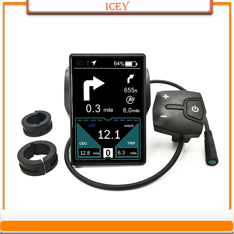 

EBKE electric bicycle TFT true color display IPS sunlight screen navigation mapping CAN UART