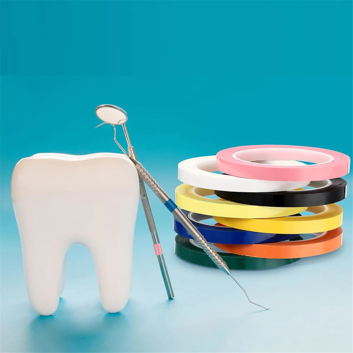 8 рулонов цветной магнитной ленты 65 м/Д X 1 0 см/Вт идентификационная лента для