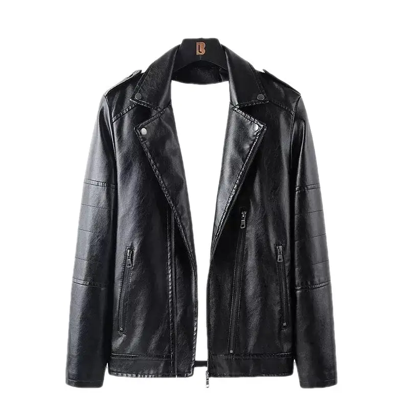 

Fashion Mens Motorcycle Jacket Mens Jacket Bomber Coat Casual Pu Jacket Mens Coat Autumn Mens Leather Jacket