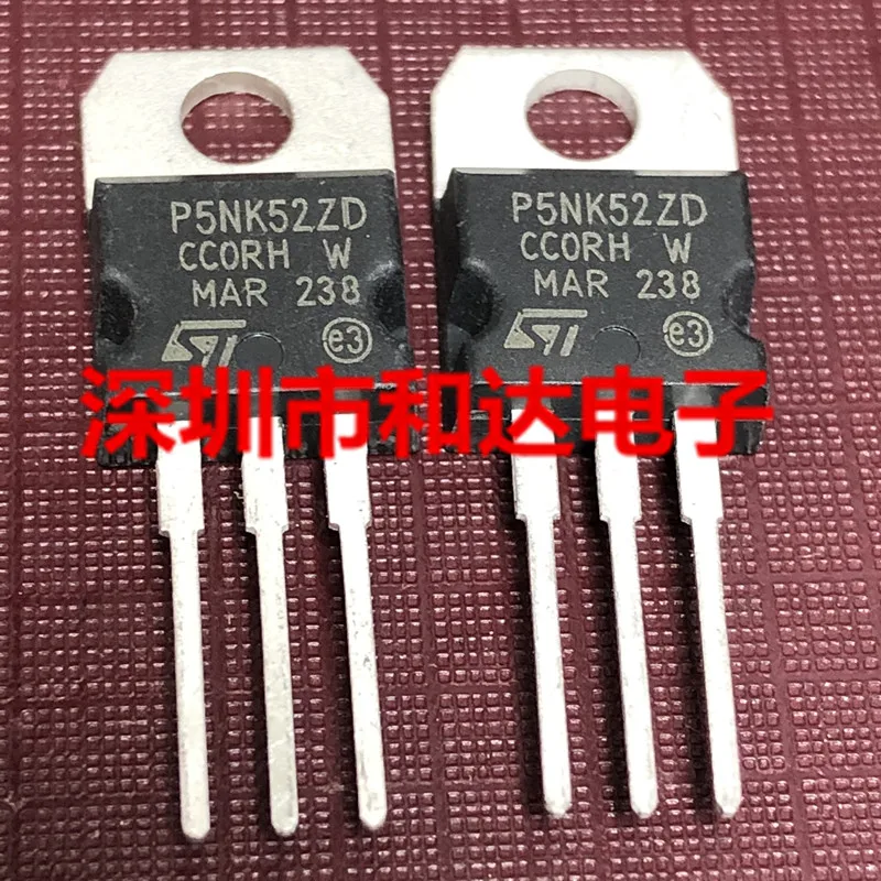 

10pcs P5NK52ZD STP5NK52ZD TO-220 520V 4.4A