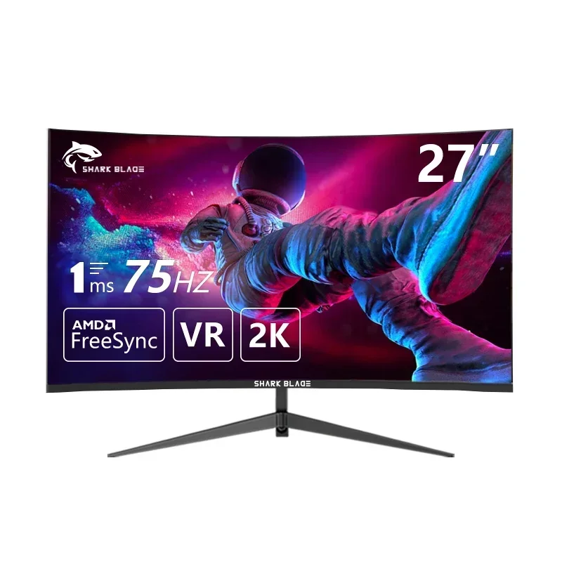 Монитор диагональю 27 дюймов 2K 75 Гц QHD IPS Плоский ЖК-дисплей 1msDisplay игровой HDMI DP
