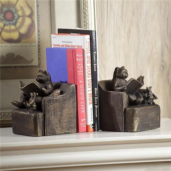 51104 Cat & Mouse Reading Friends Bookends