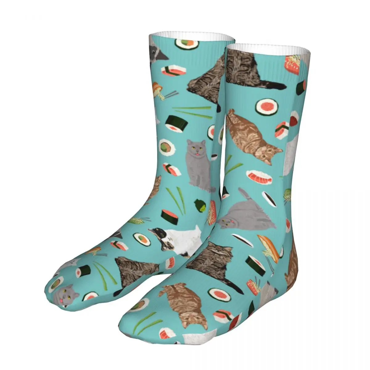 

Женские спортивные носки с кошкой суши хлопковые Смешные Женские носки с животными
