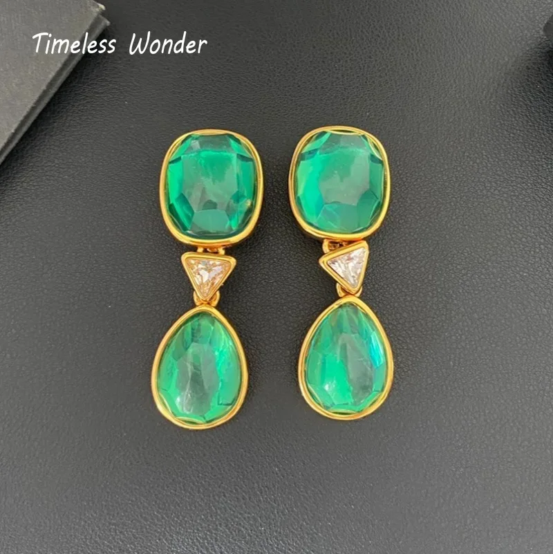Серьги-клипсы Wonder Fancy Crystal Geo Cut