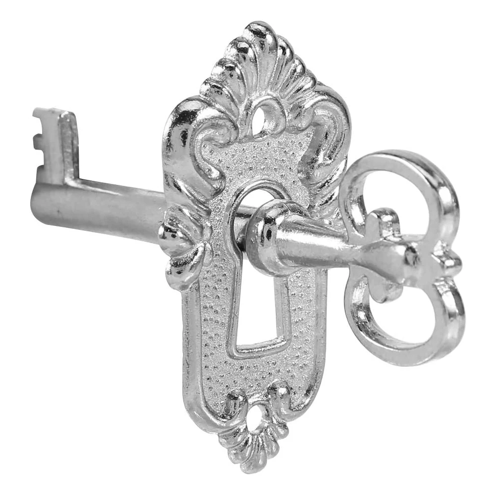 

2pcs Jewelry Box Antique Lock Drawer Lock With Key Cabinet Wardrobe Cupboard Furniture Wooden Door Classic Lock Hardware