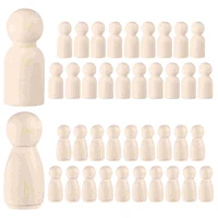 wooden peg people dolls doll crafts unfinished pegs figures wood bodies craft diy kit painted angel painting kids paint