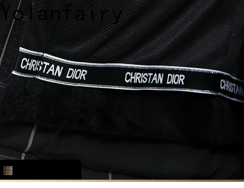 Мужские короткие парки YOLANFAIRY из натурального кроличьего меха Мужская Роскошная