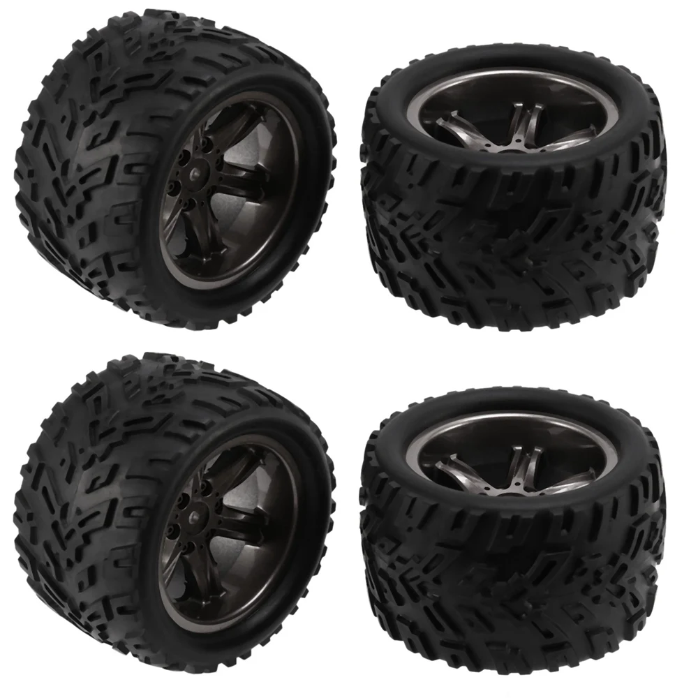 4Pcs Tires Tyre Wheel for XINLEHONG 9125 9116 X9115 X9116 GPTOYS S911 S912 1/12 RC Car Spare Parts Accessories