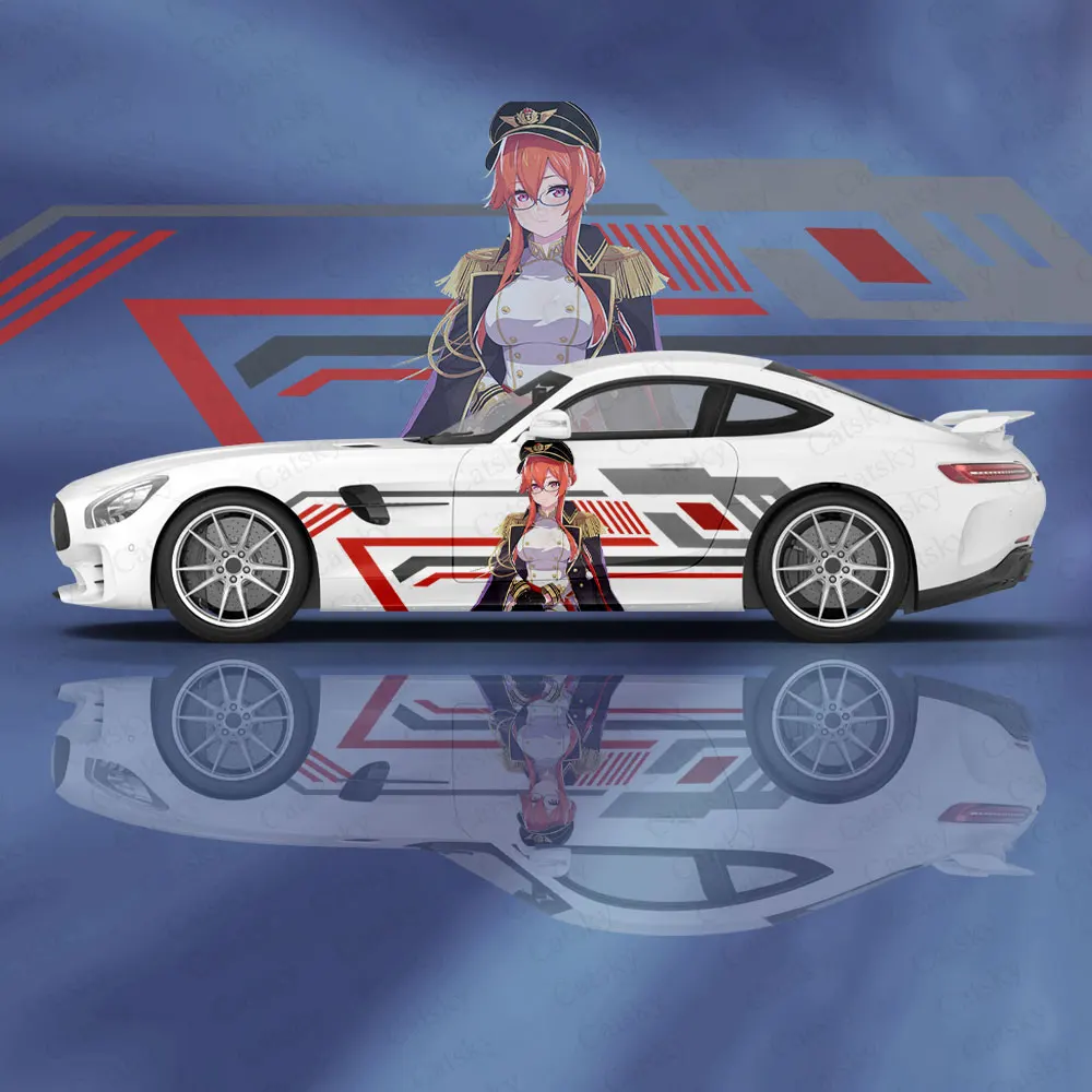 

Аксессуары для автомобиля с аниме «азарт Лейн монарх», наклейка на корпус, аниме иташа, автомобильная боковая наклейка, наклейка на корпус, наклейки для украшения автомобиля