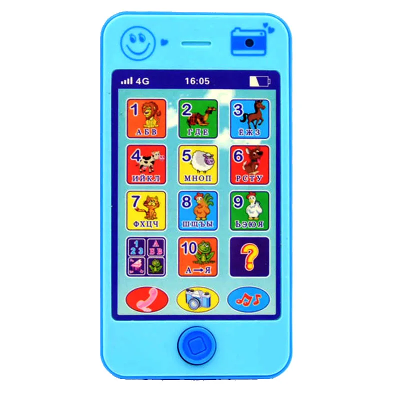 

Simulation Baby Phone Toy Russian Learning Machine Electronic Touch Screen Mobile Phone Toy Russia Child Development Toys gift
