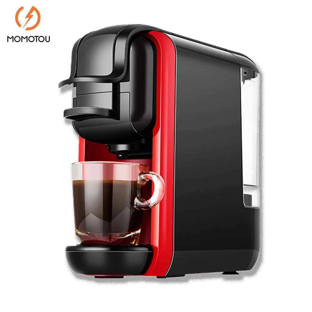 

1Multiple Capsule Coffee Machine 19Bar Hot Cold Dolce Gusto Milk Nespresso Capsule ESE Pod Ground Coffee Cafeteria 2 in 1