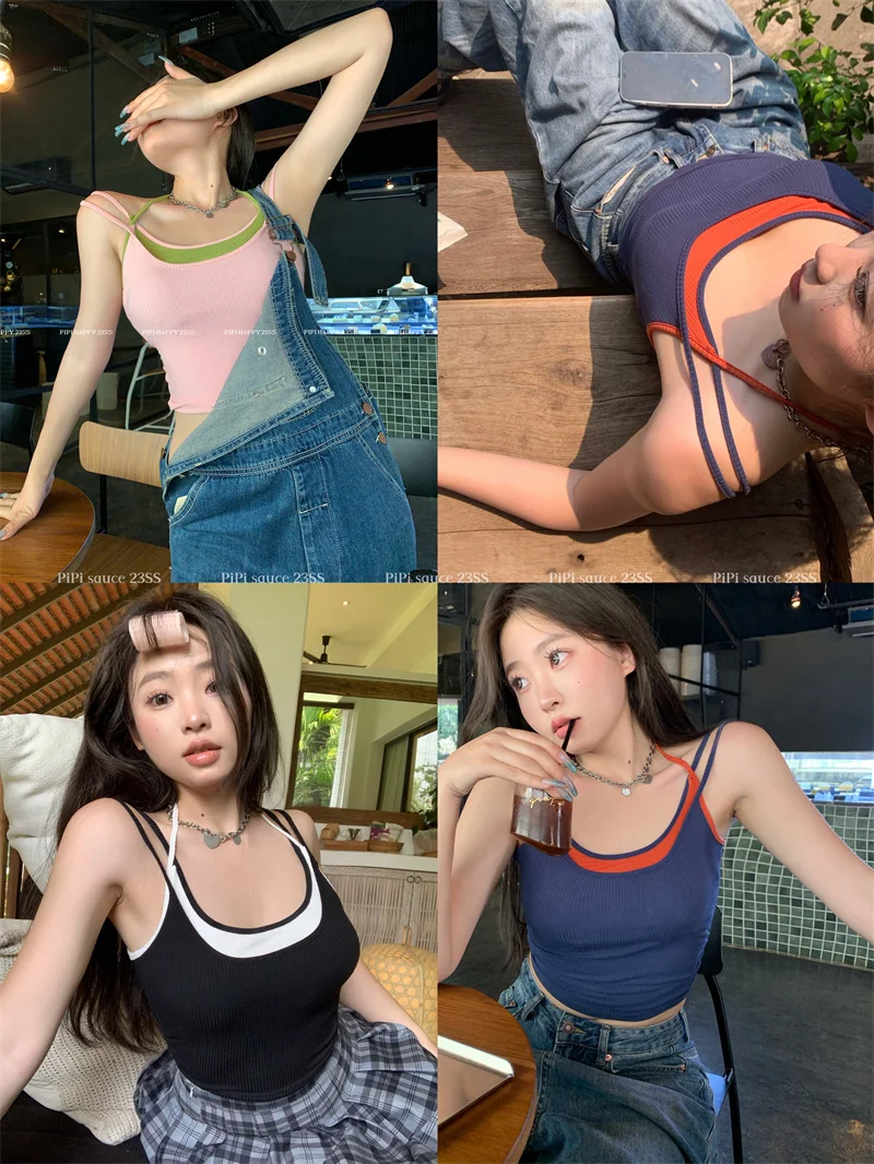 

Спайс Девушка Стиль Цвет Контраст двойная Кофта женская летняя с нагрудной подушкой облегающий короткий пиджак