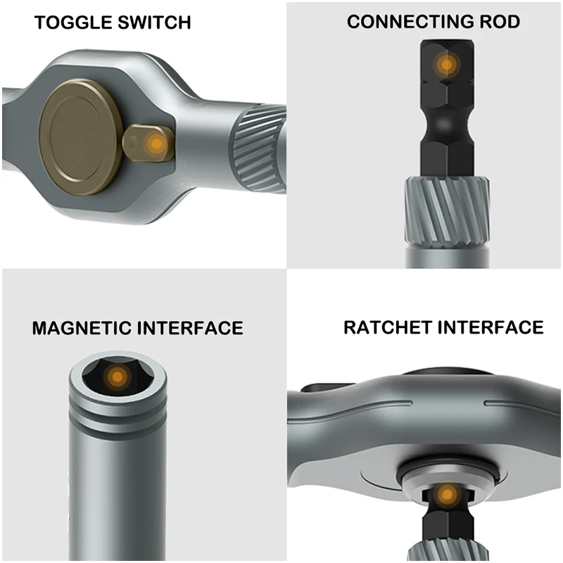 Экономичная храповая отвертка 42 в одном поворотная многофункциональная набор