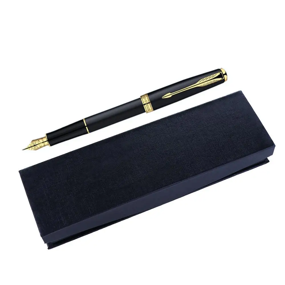 

Офисные и школьные принадлежности, прямоугольный раскладной черный модный футляр для ручек, коробка для перьевых ручек, подарок, коробка для хранения