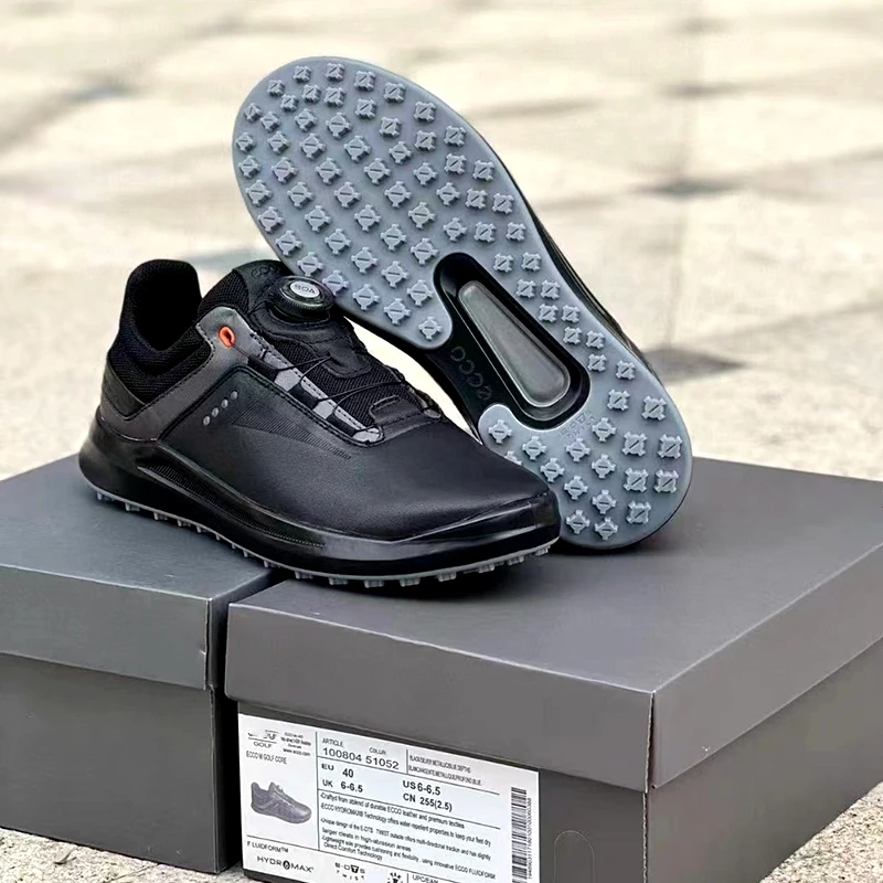 Men's Golf Shoes BOA Knob Non Slip Sole Shock Absorbing Waterproof Brand High Grade Fashion Comfortable Light Golf Men's Shoes