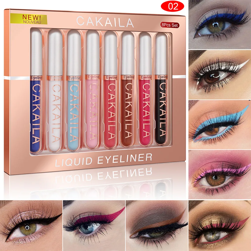 

Colorful Neon White Matte Liquid Eyeliner Pencil Makeup Eyes Eyeliner Waterproof Smudge-proof Eyeliner High Pigmented Pen
