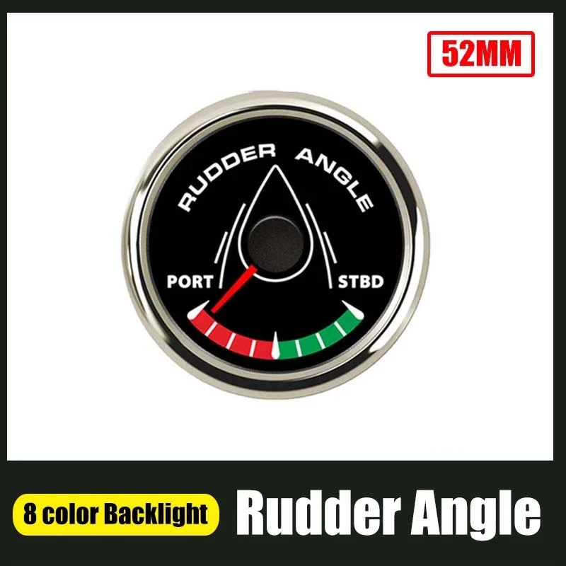 52 мм Индикатор угла поворота лодки 0-190 Ом 8 цветов подсветка 12 В/24 В индикатор