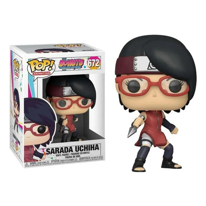 Funko POP Анимация Мультфильм Borutos Аниме Фигурки Сарада Учиха # 672 Боруто 1035 игрушки