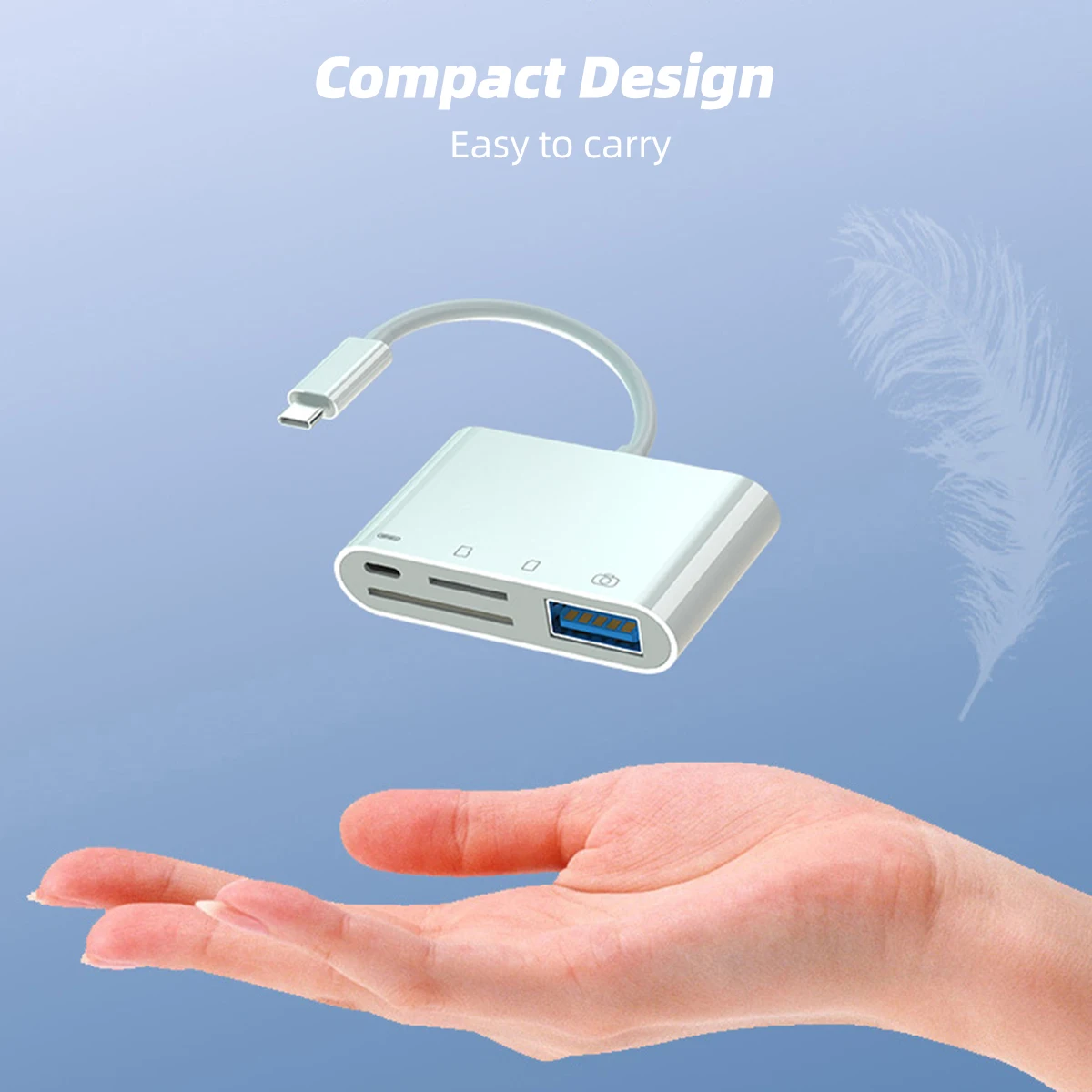 SD Card Reader USB C Card Reader 4 In 1 USB 3.0 TF Type C SD Smart Memory Card Reader High Speed Type C OTG Flash Drive Adapter