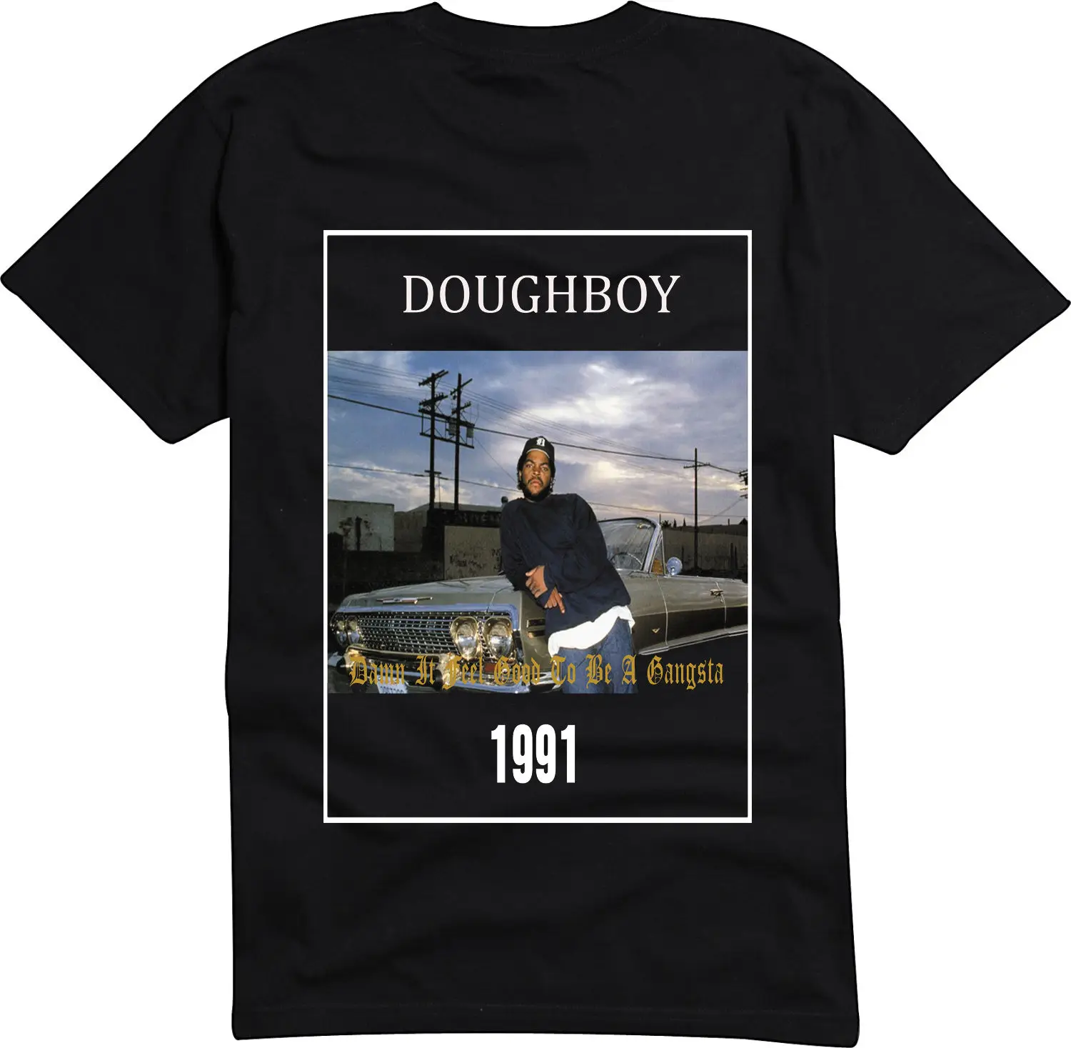 

Ice Cube Dough Boy Boyz N The Hood Og Gangsta Shirt T-Shirt Short Sleeve Fashion T Shirt Letter Printing Anime