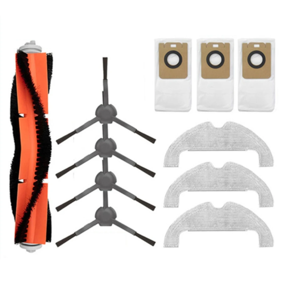 

11Pcs Replacement for Xiaomi Dreame Bot D10 Plus RLS3D Robot Vacuum Cleaner Washable Main Side Brush Dust Bag Mop Cloth