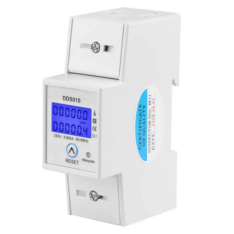 

Цифровой однофазный измеритель мощности DDS015, 5-80 А, 230 В, 50 Гц