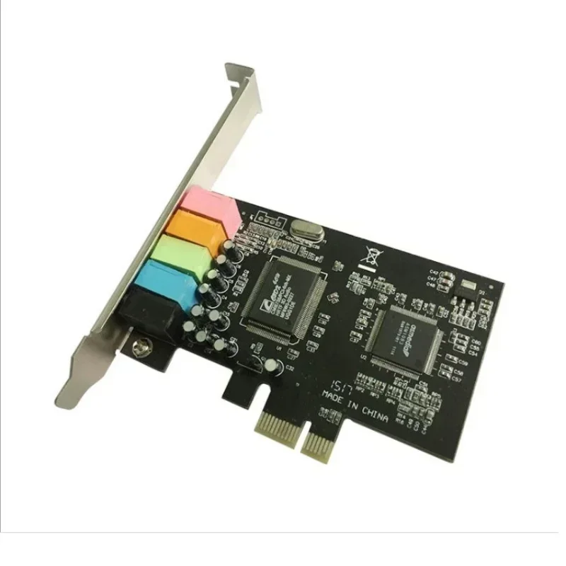 Звуковая карта PCI-E1X 4 1 5 Компьютерная 3D стерео адаптер PCIe Audio Удлинительный