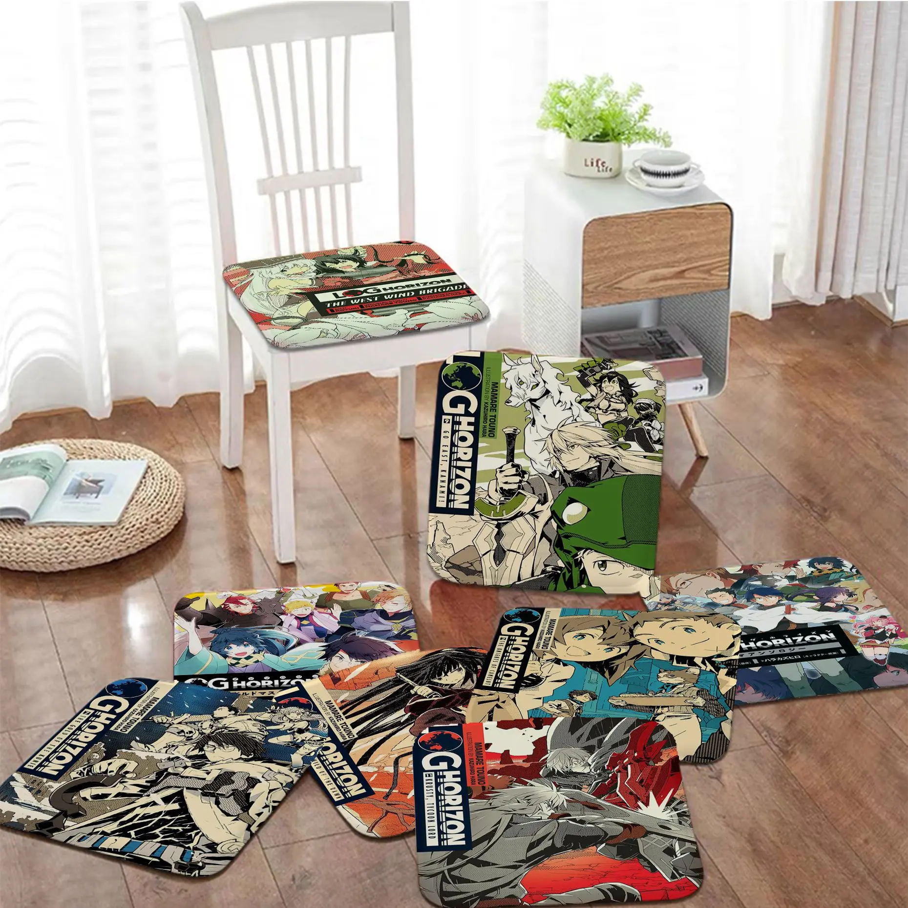 

Log Horizon European Dining Chair Cushion Circular Decoration Seat For Office Desk Chair Mat Pad