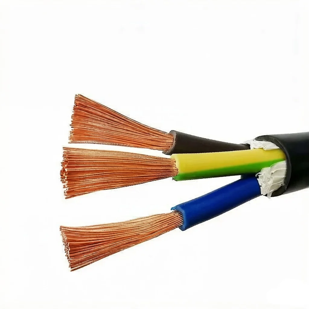 Фото Кабель электрический RVV 22 AWG 0.3MM2, 2/3/4/5/6/7/8/10/12/14/16/18 жил, медный проводник, черный №1