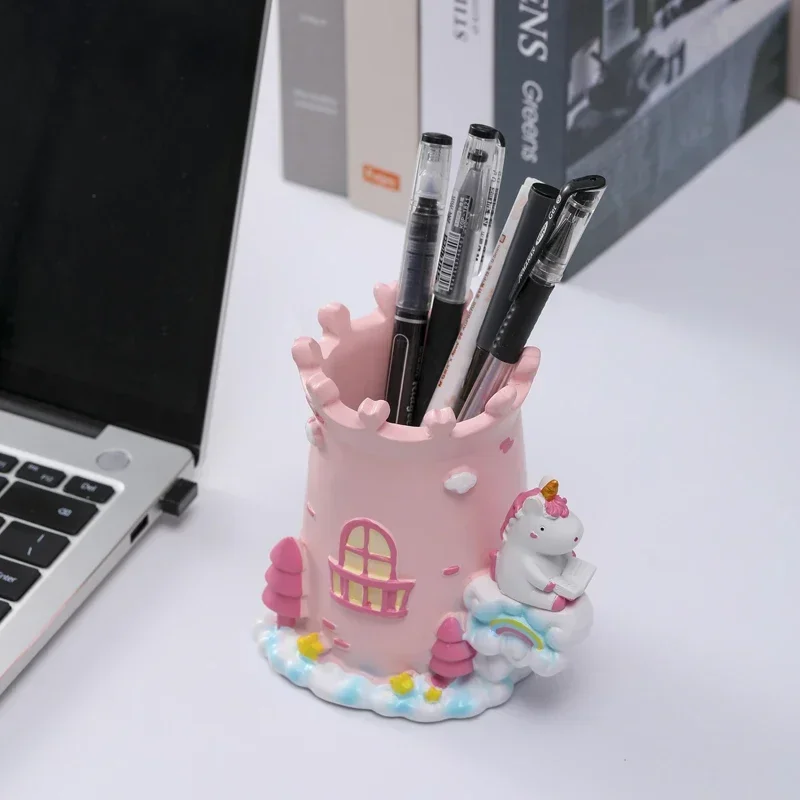 Мультяшное украшение для дома радуга фотодержатель ручной работы из смолы