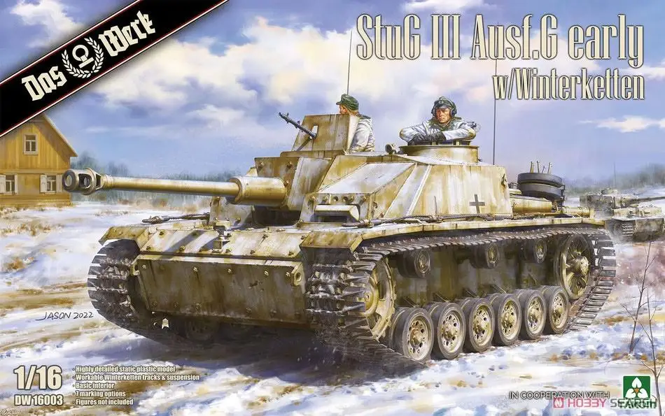 DAS WERK DW16003 1/16 StuG III Ausf. Набор пластиковых моделей G раннего w/Winterketten