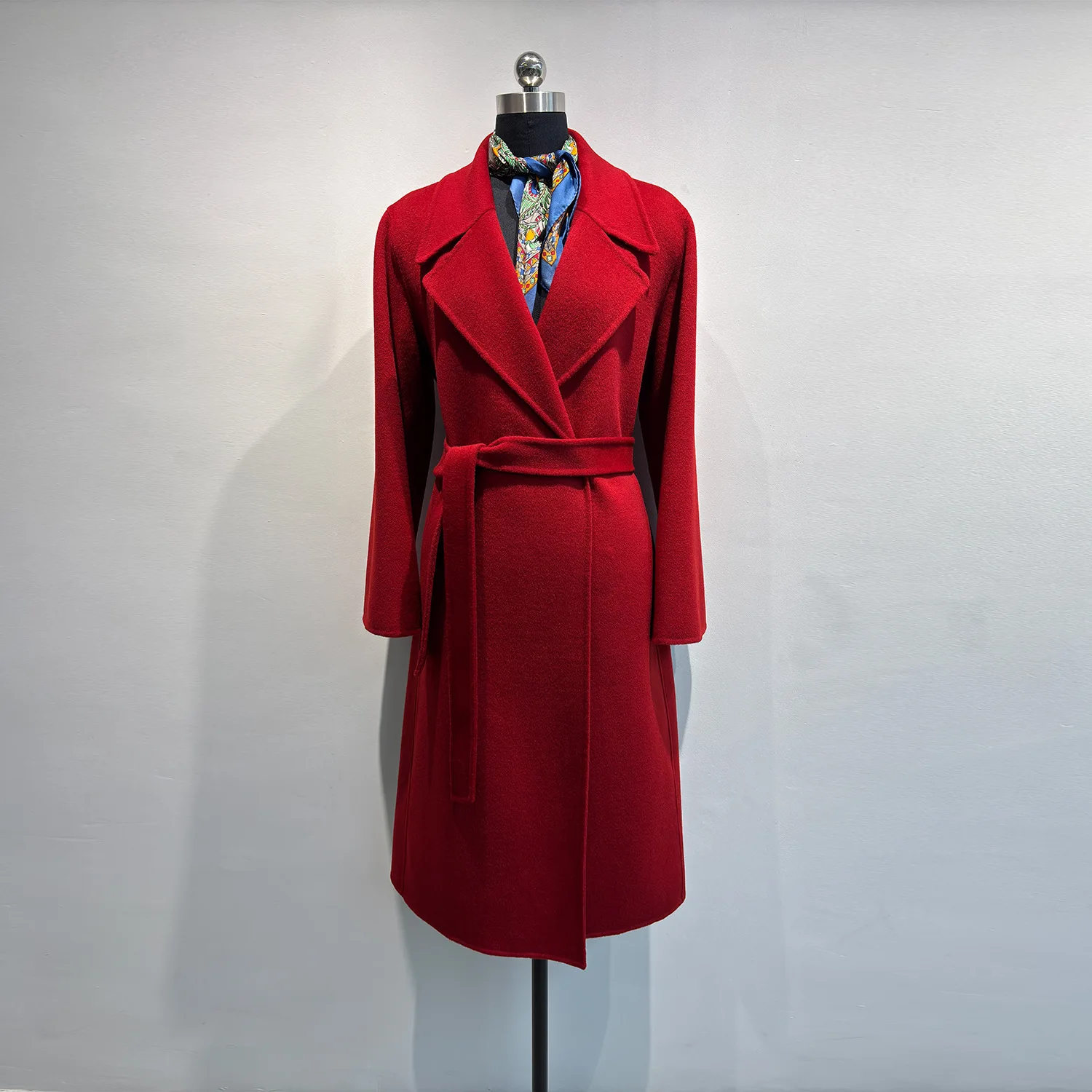 2024 MAX новая осенне-зимняя версия удлиненного кашемирового пальто женское двойное