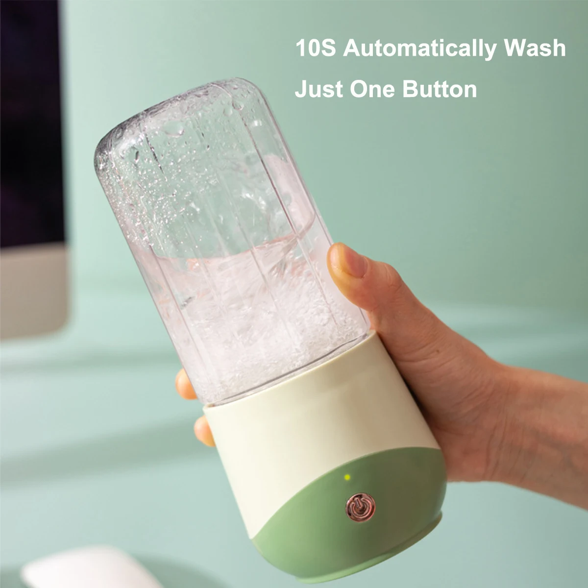 Портативный мини-блендер 500 мл с 4 лезвиями из нержавеющей стали пластиковая