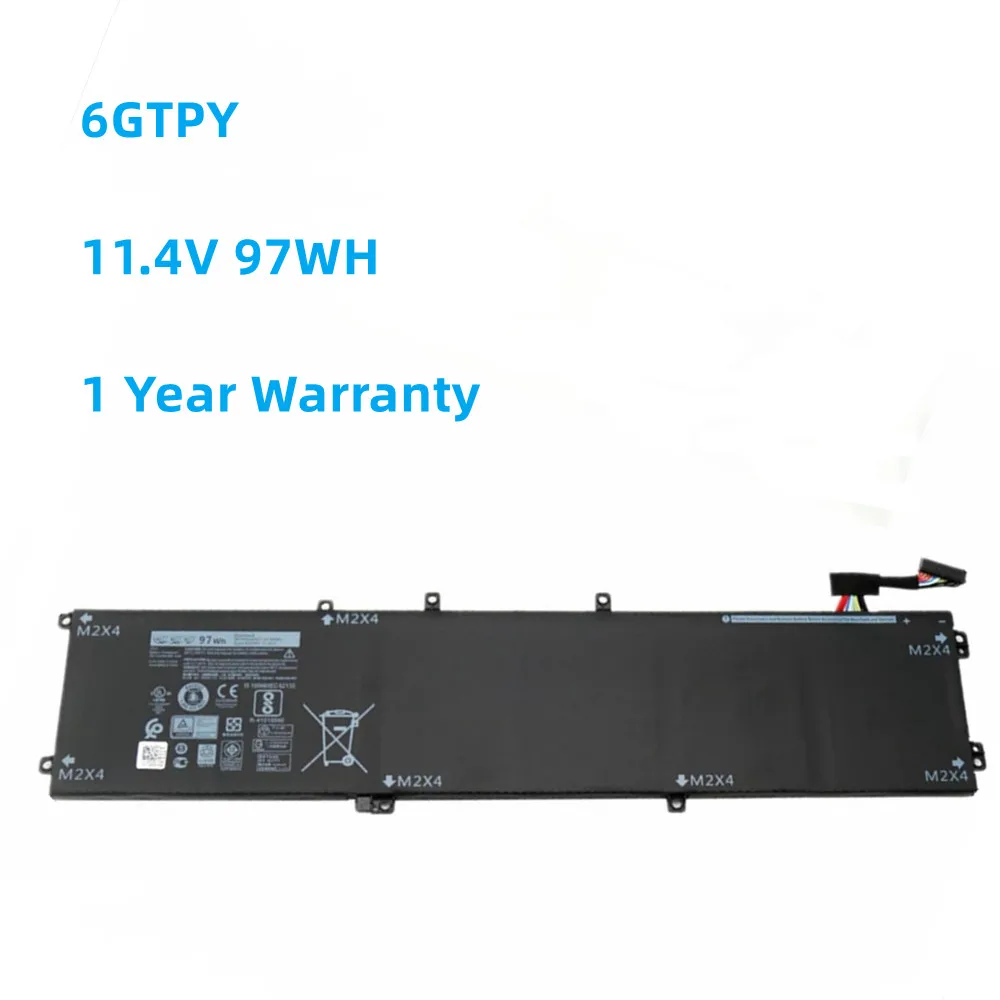 Аккумулятор для ноутбука DELL XPS 15 11 4 9570 9560 7590 5520 5530 в 97 Вт/ч 6GTPY