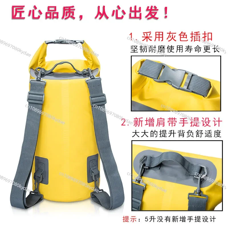 Водонепроницаемая сумка-мешок из пвх водонепроницаемая с двойным плечом для