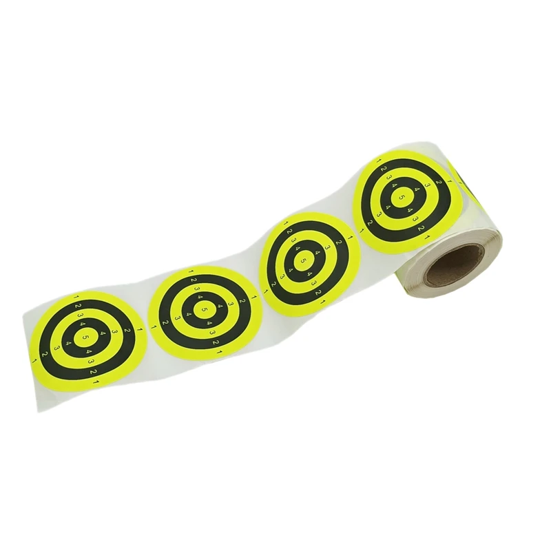 

200Pcs/Roll Self Adhesives Reactive 3 Inch Target Sticker For Archery Bow Hunting Training Targets A