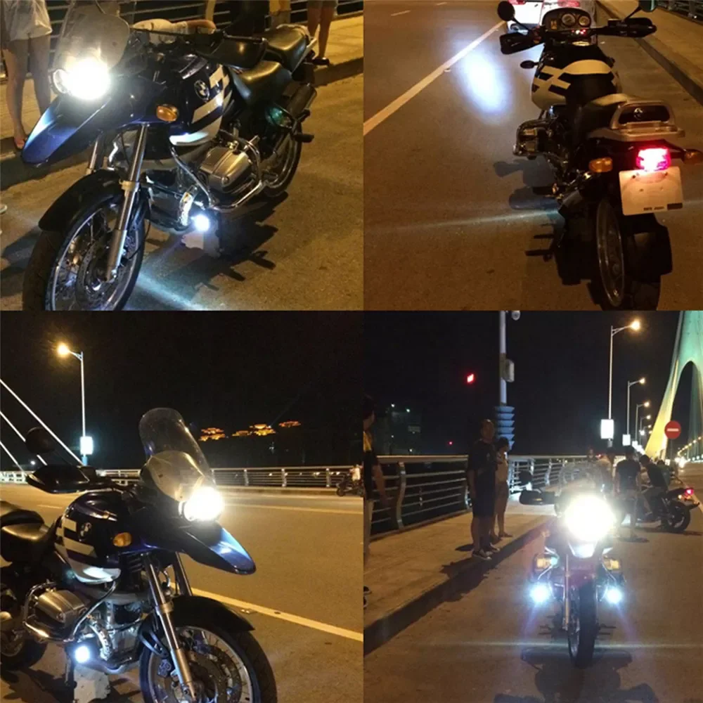 

Motorcycle LED Headlights 12V 125W 3000LM Motorbike Driving Spotlights Headlamp Spot Light Lamp U5 Chip Spotlights Fog Lights
