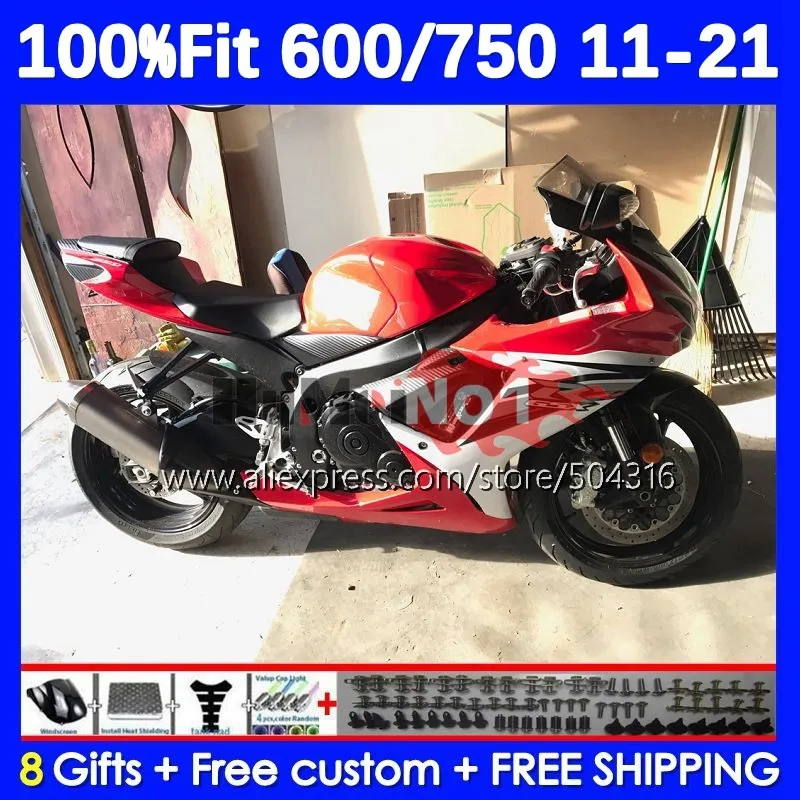 

Injection For SUZUKI GSXR 750 600 CC GSXR750 K11 red glossy 18No.88 GSXR-750 GSXR600 11 12 13 14 15 16 17 18 19 20 21 Fairings