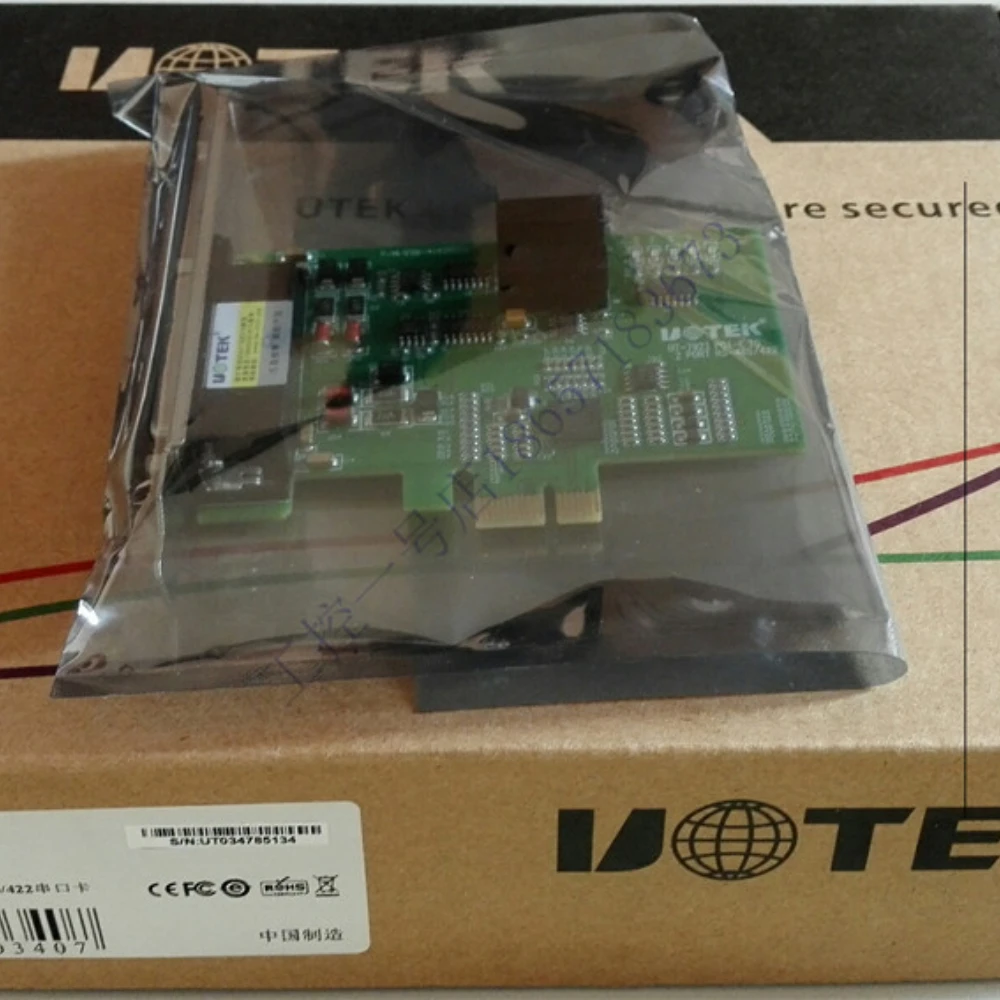 Новая Оригинальная карта памяти UT-792I PCI-E к RS485/422 высокоскоростная передача 2 порта