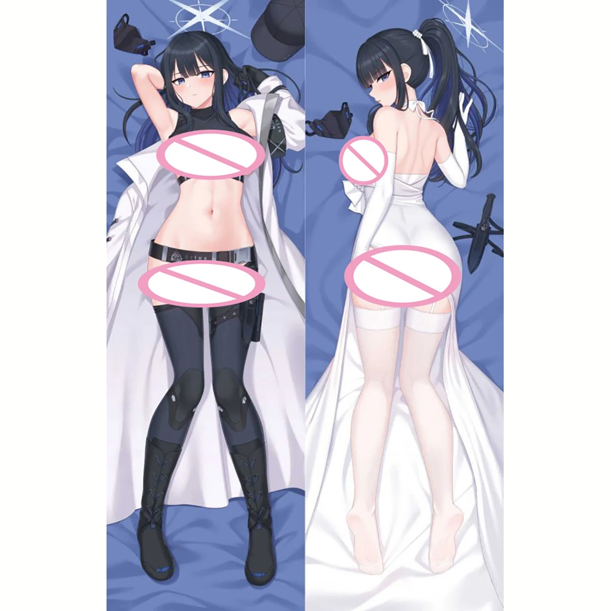 Аниме Синий Архив Jomae Saori Сексуальная Dakimakura 2WAY Шарнирный чехол для тела Японская