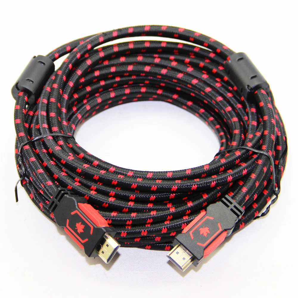 Нейлоновый Плетеный HDMI-совместимый кабель Bochara совместимый с HDMI 2 0 (4K x 2K) Ethernet