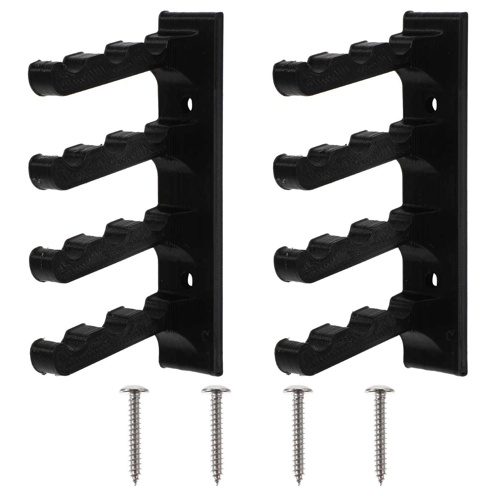 

2Pcs Bow and Wall Mounted Storage Brackets Holder Rack with Screws