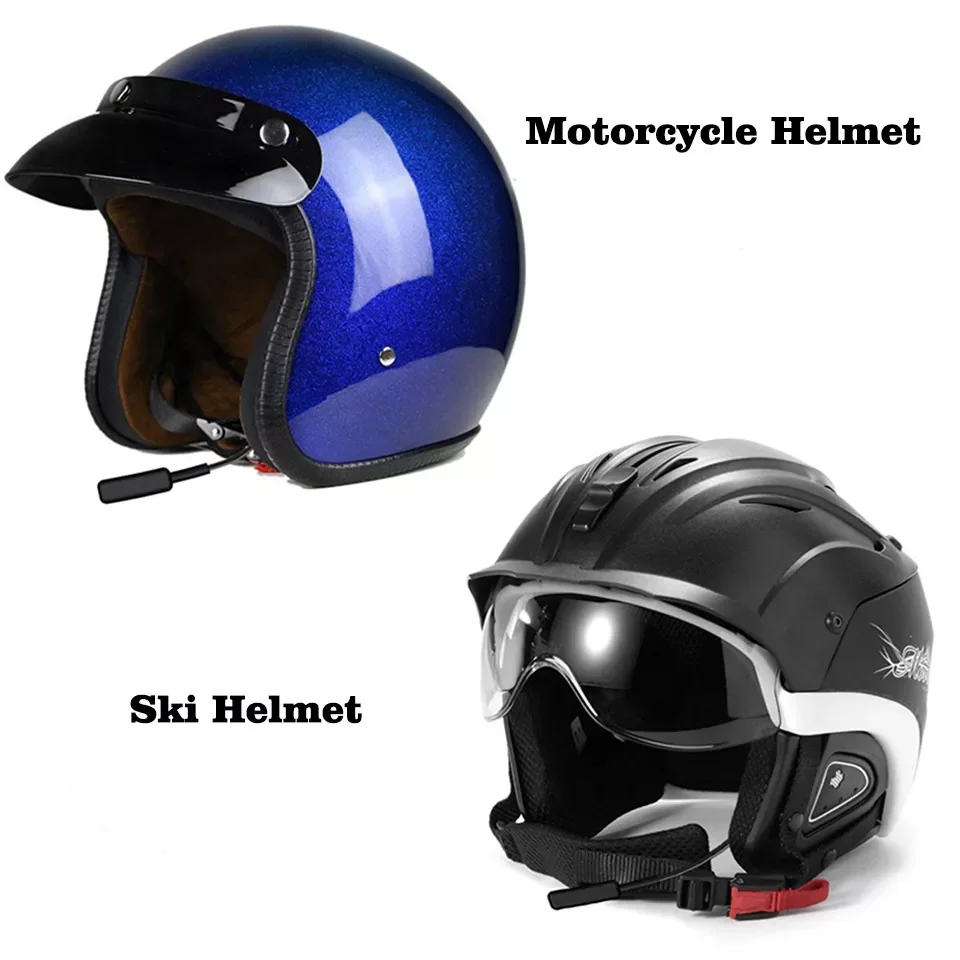 Walkie Talkie Hands-Free Helmet Bluetooth Headset K/M Type Wireless Headphones For Motorcycle Locomotive BT Earpiece Earphone enlarge