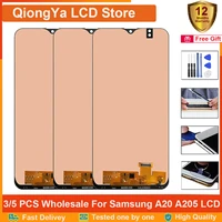 35 pcs wholesale a205 lcd for samsung galaxy a20 a205 a205f a205g a205w a205u a205s a20 display touch screen digitizer assembly