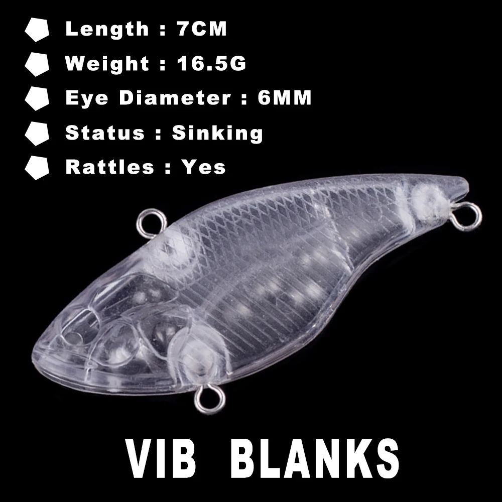 AYWFISH 15 шт./лот прозрачная Вибрирующая приманка с телом 16 5 дюйма г искусственная