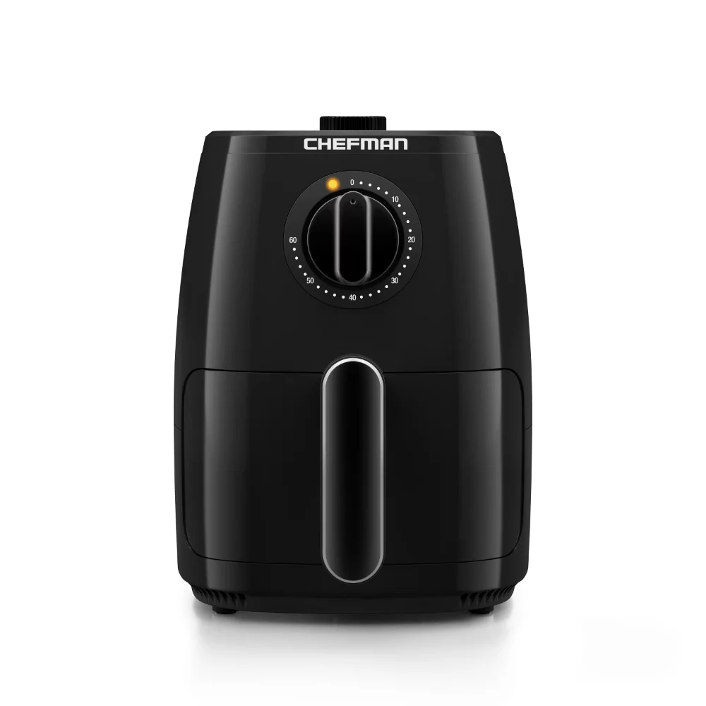 

Chefman Turbo Fry Air Fryer with Adjustable Temp Control, Black, 2 Quart