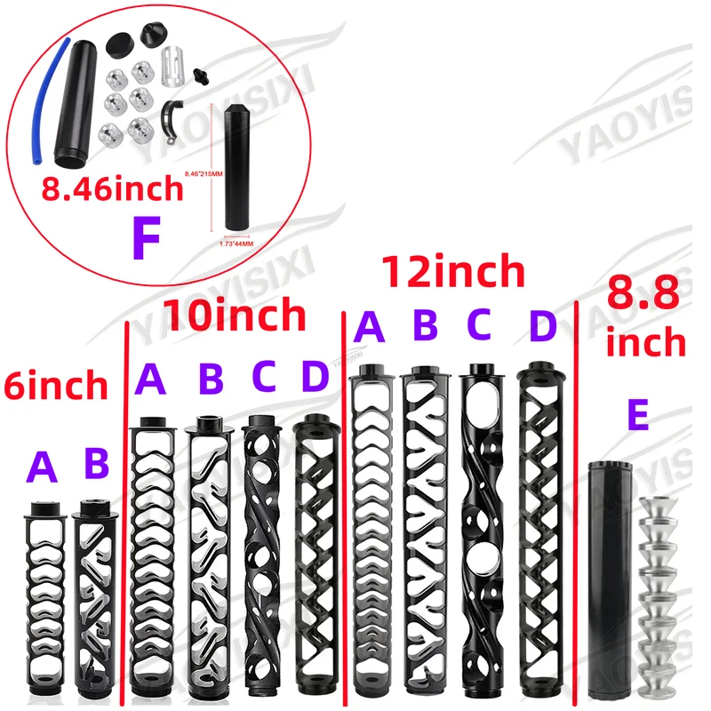 

1/2-28 5/8-24 6/10/12inch 1/2"-28 Car Fuel Filter Oil Filters Aluminum D Cell Single Core Solvent Trap for NAPA 4003 WIX 24003
