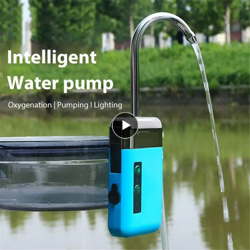 

2000ma Multifunctional Water Absorber Rechargeable Oxygen Pump Intelligent Sensor Outdoor Fishing Oxygenation Air Pump Portable